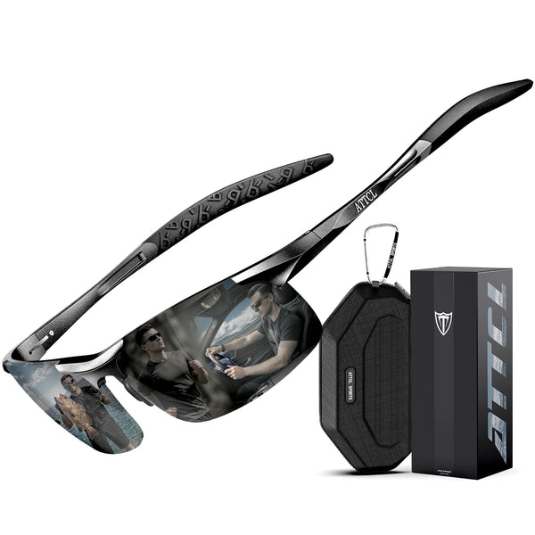 ATTCL Polarised Sports Sunglasses for Men & Women - UV400 Protection Metal DEMO