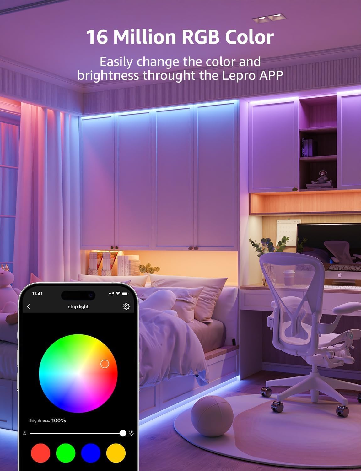 Lepro 20M LED Strips WiFi Smart RGB LED Strip Lights, App & Voice Control, NEW