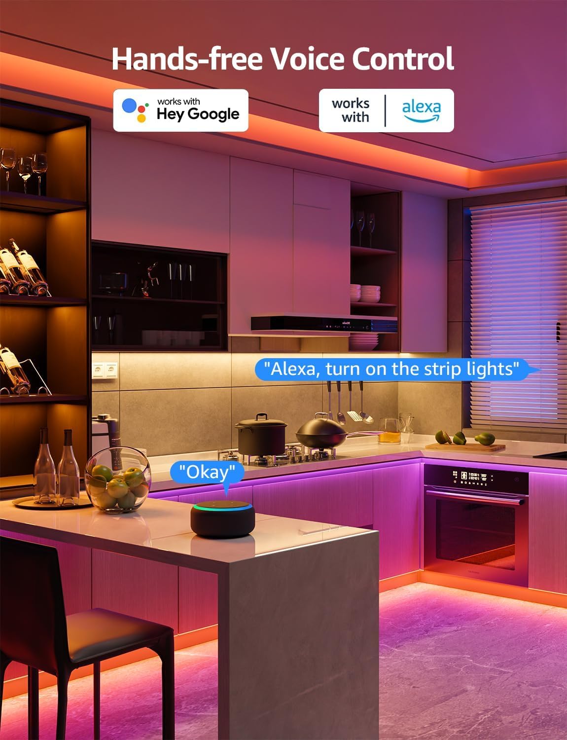 Lepro 20M LED Strips WiFi Smart RGB LED Strip Lights, App & Voice Control, NEW