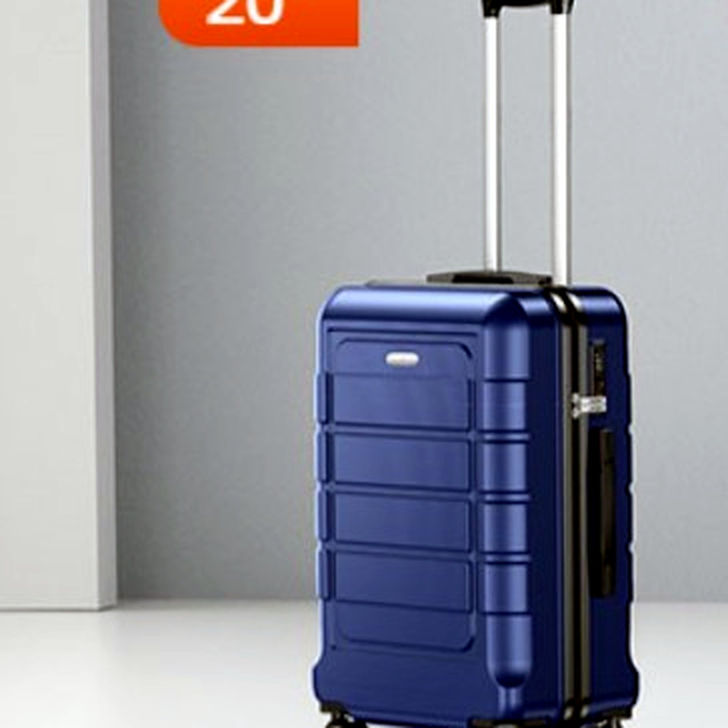 SHOWKOO Hardshell Luggage 20 Inch Polycarbonate Suitcase Carry On Navy Blue NEW