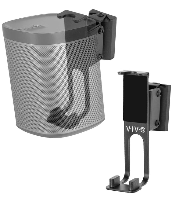 VIVO Black Mounts Dual Wall Mount Brackets for Sonos One SL and Play:1 DEMO