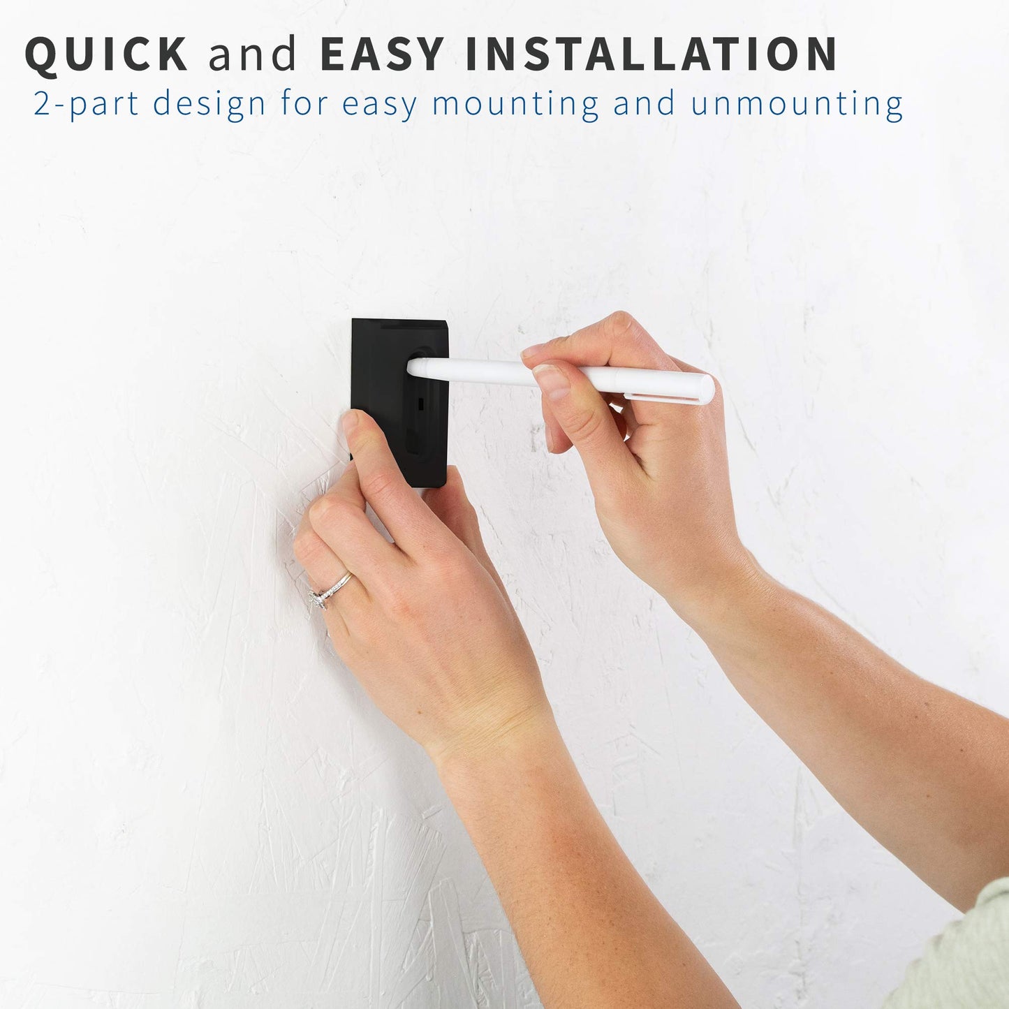 VIVO Black Mounts Dual Wall Mount Brackets for Sonos One SL and Play:1 DEMO