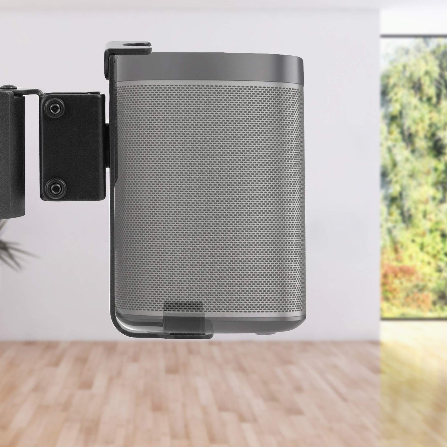 VIVO Black Mounts Dual Wall Mount Brackets for Sonos One SL and Play:1 DEMO