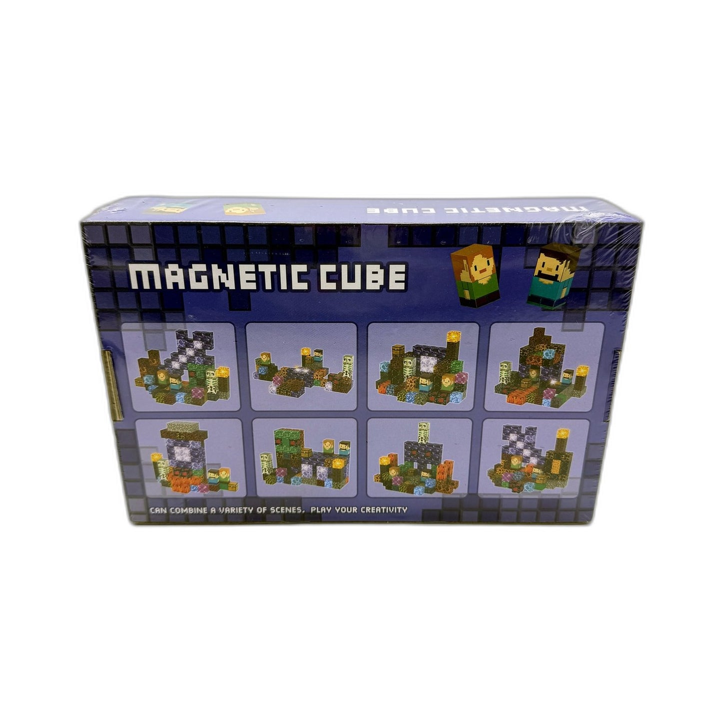 Magnetic Cube Building Toy 100 Pieces Multi Color Creative Construction Set NEW