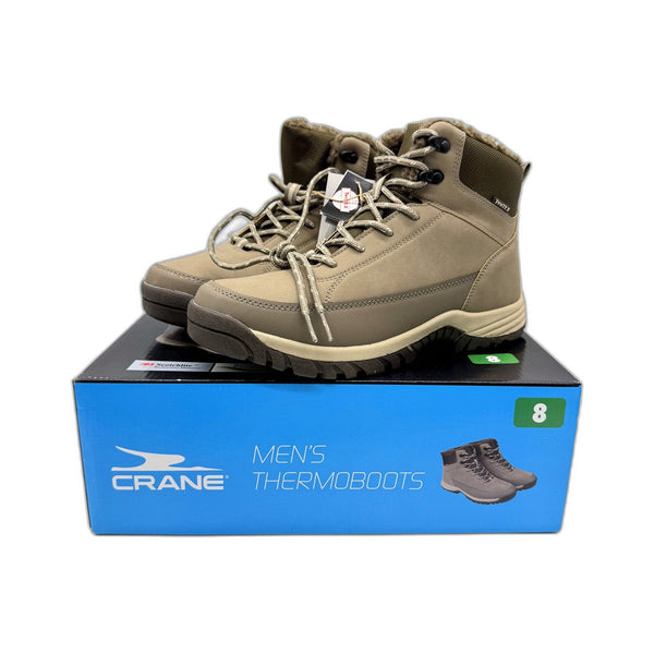 Thermoboots Brown Tan - Insulated Hiking & Work Boots, Tan Mens Size 8 NEW