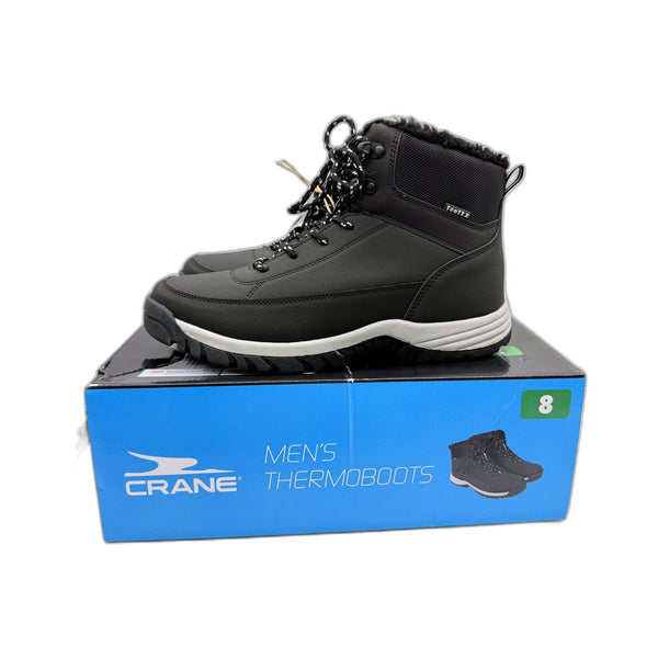Thermoboots Waterproof Insulated Winter Snow Boots Black Mens Size AU 8 NEW