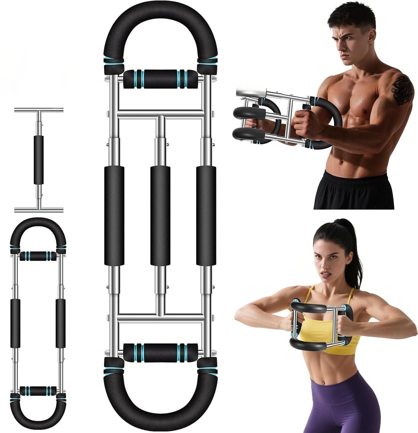 Aeokyzds Adjustable Wrist & Forearm Strengthener 9-Level Black DEMO