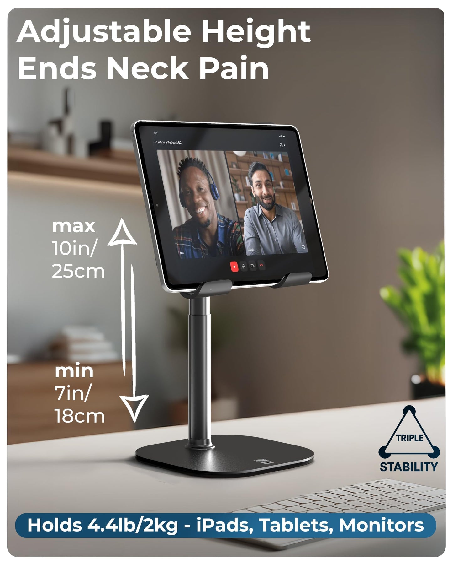 Cooper Premium Stands Adjustable Tablet Stand & iPad Holder in Night Black NEW