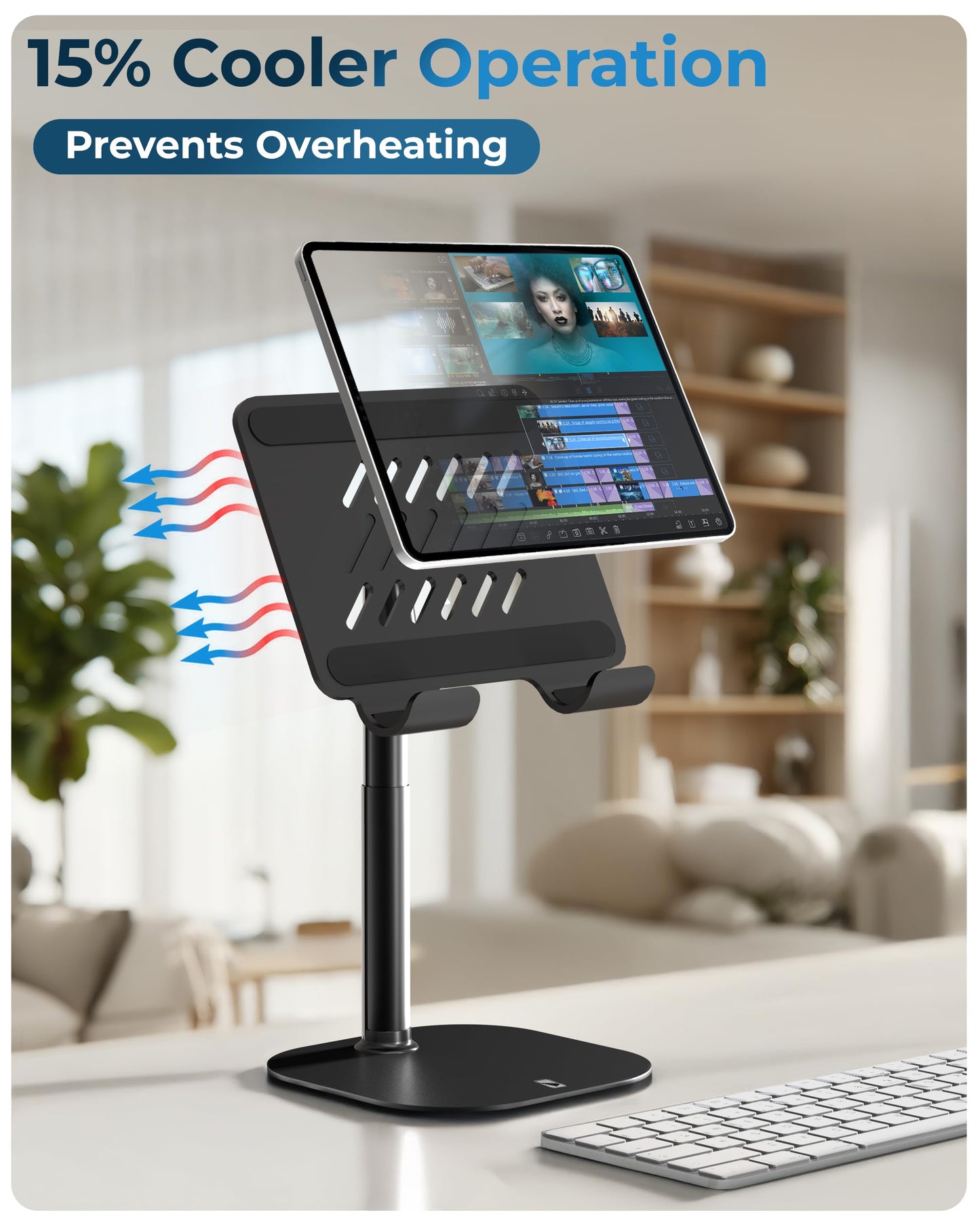 Cooper Premium Stands Adjustable Tablet Stand & iPad Holder in Night Black NEW