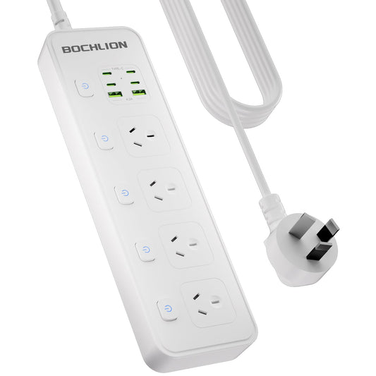 BOCHLION 4-Outlet Power Strip Surge Protector with Overload Protection, DEMO