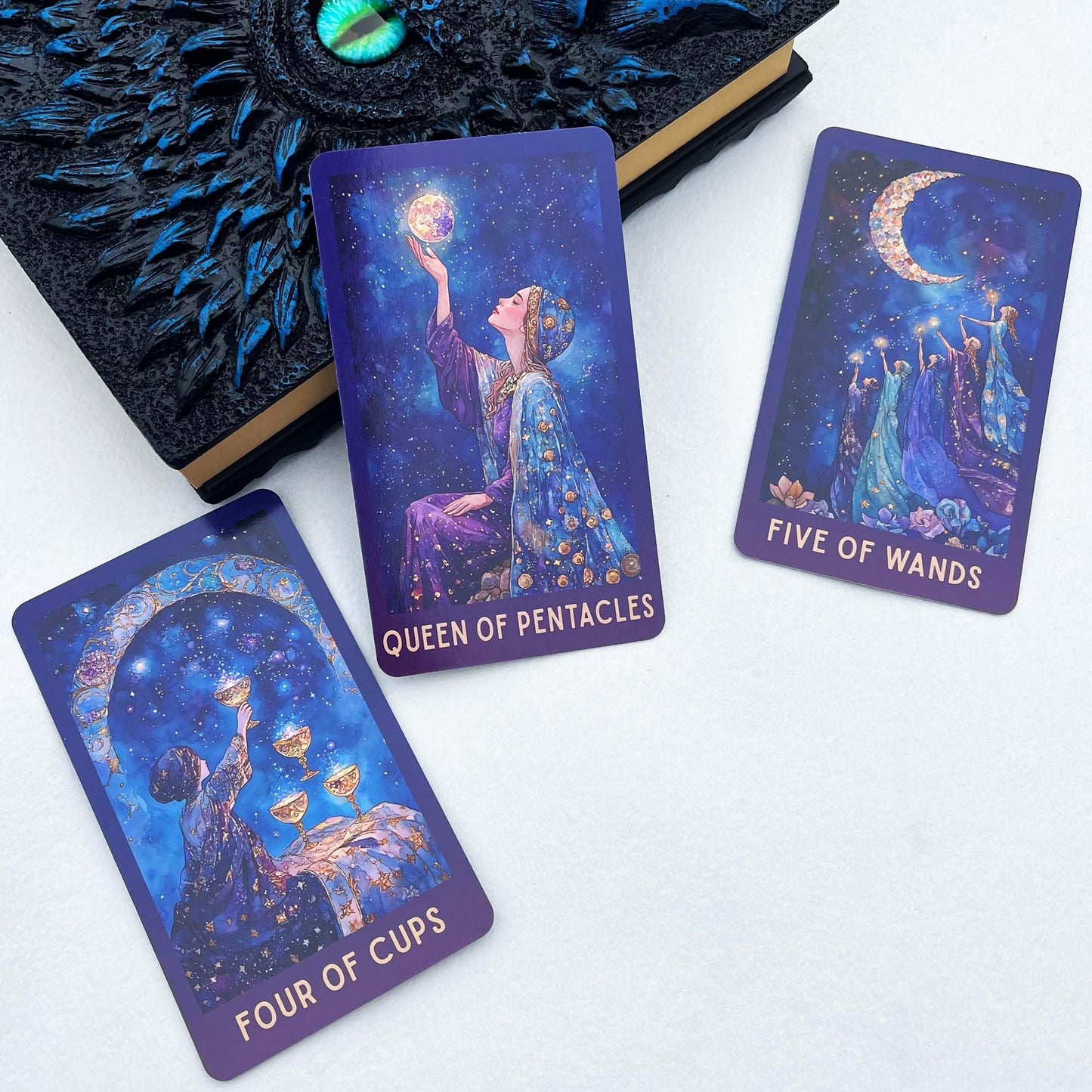 DPEHAKMK Celestial Tarot Card Deck with Guidebook Multi Color 2.74" x 4.72 DEMO