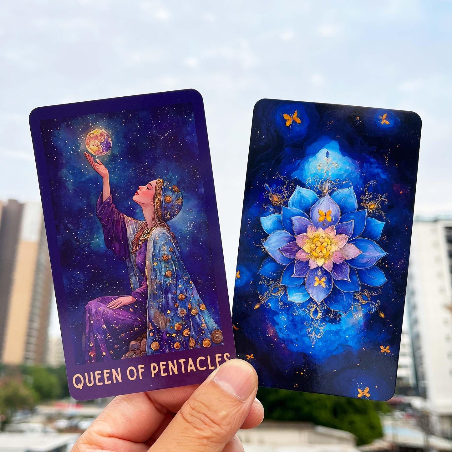 DPEHAKMK Celestial Tarot Card Deck with Guidebook Multi Color 2.74" x 4.72 DEMO