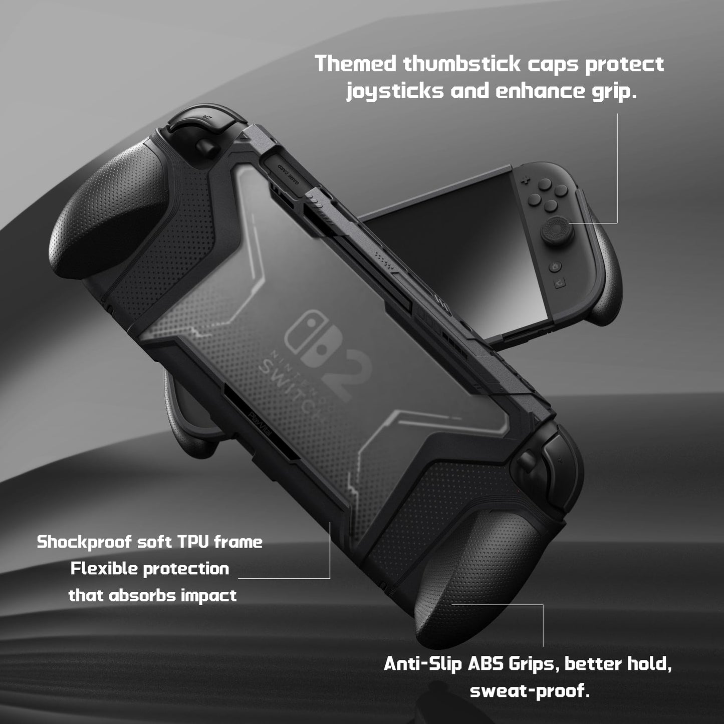 PlayVital Dockable Case Interchangeable FPS/Omni Ergon for Nintendo Switch2 DEMO