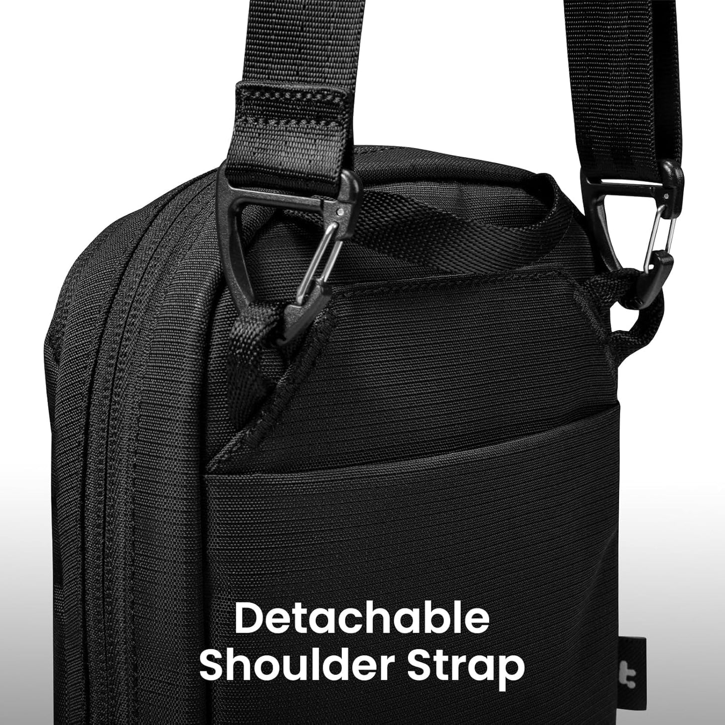tomtoc Unisex Anti-Theft Travel Crossbody Bag RFID Blocking Mini Sling DEMO