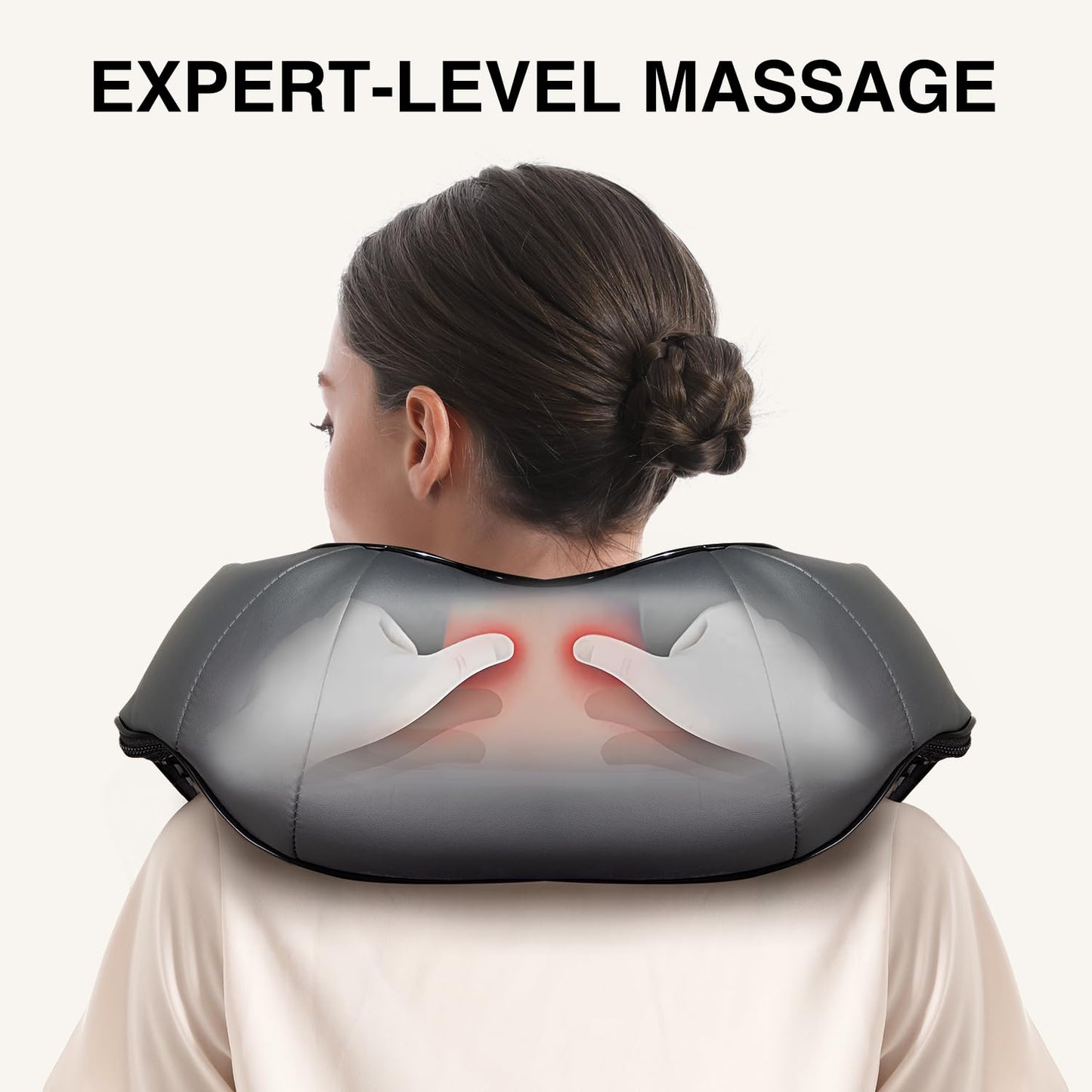 Nekteck Shiatsu Neck Massager with Heat for Deep Tissue Pain Relief DEMO