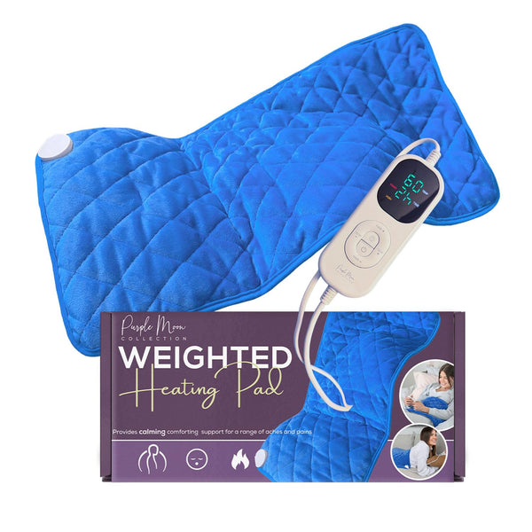 Purple Moon Collection Electric Heating Pad Therapeutic Wrap for Back, DEMO