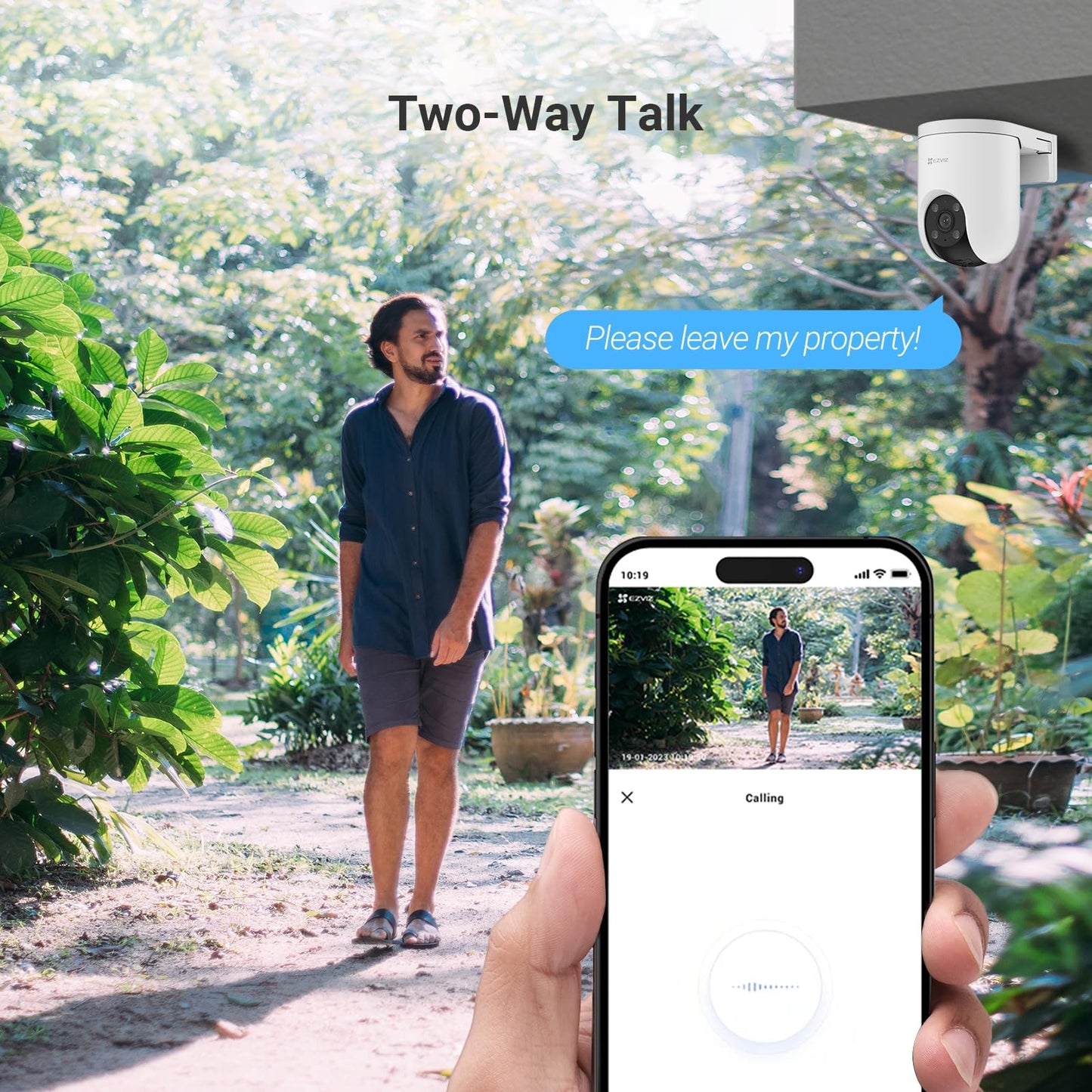 EZVIZ 2K POE IP Outdoor Security Camera 360° PTZ AI-Powered Dome for Home DEMO