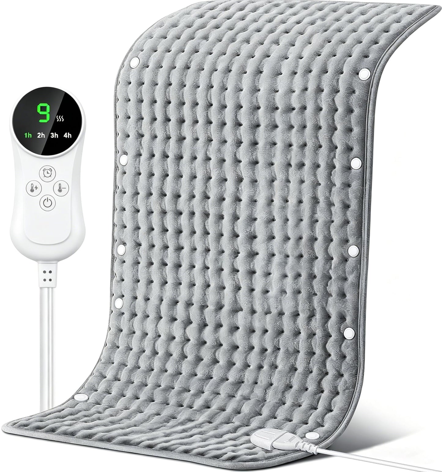 Nexylos Grey Electric Heating Pad for Moist Heat Therapy, Multipurpose NEW
