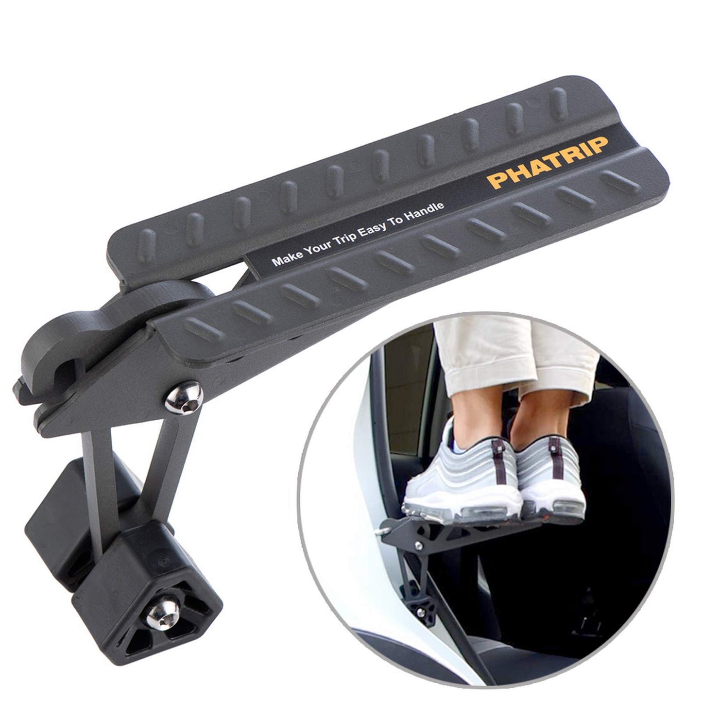 PHATRIP U-Shaped Folding Rooftop Access Running Board Step for Cars & SUVs NEW