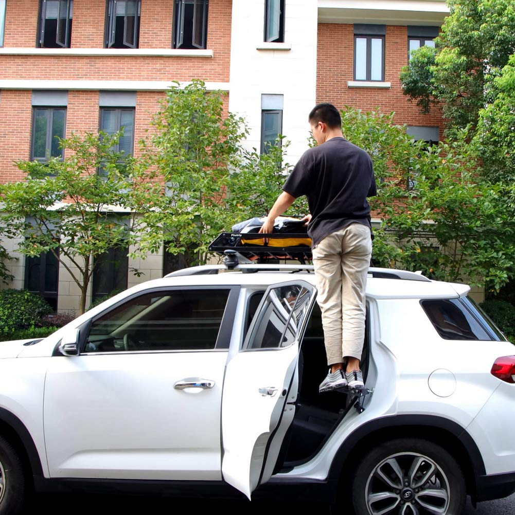 PHATRIP U-Shaped Folding Rooftop Access Running Board Step for Cars & SUVs NEW