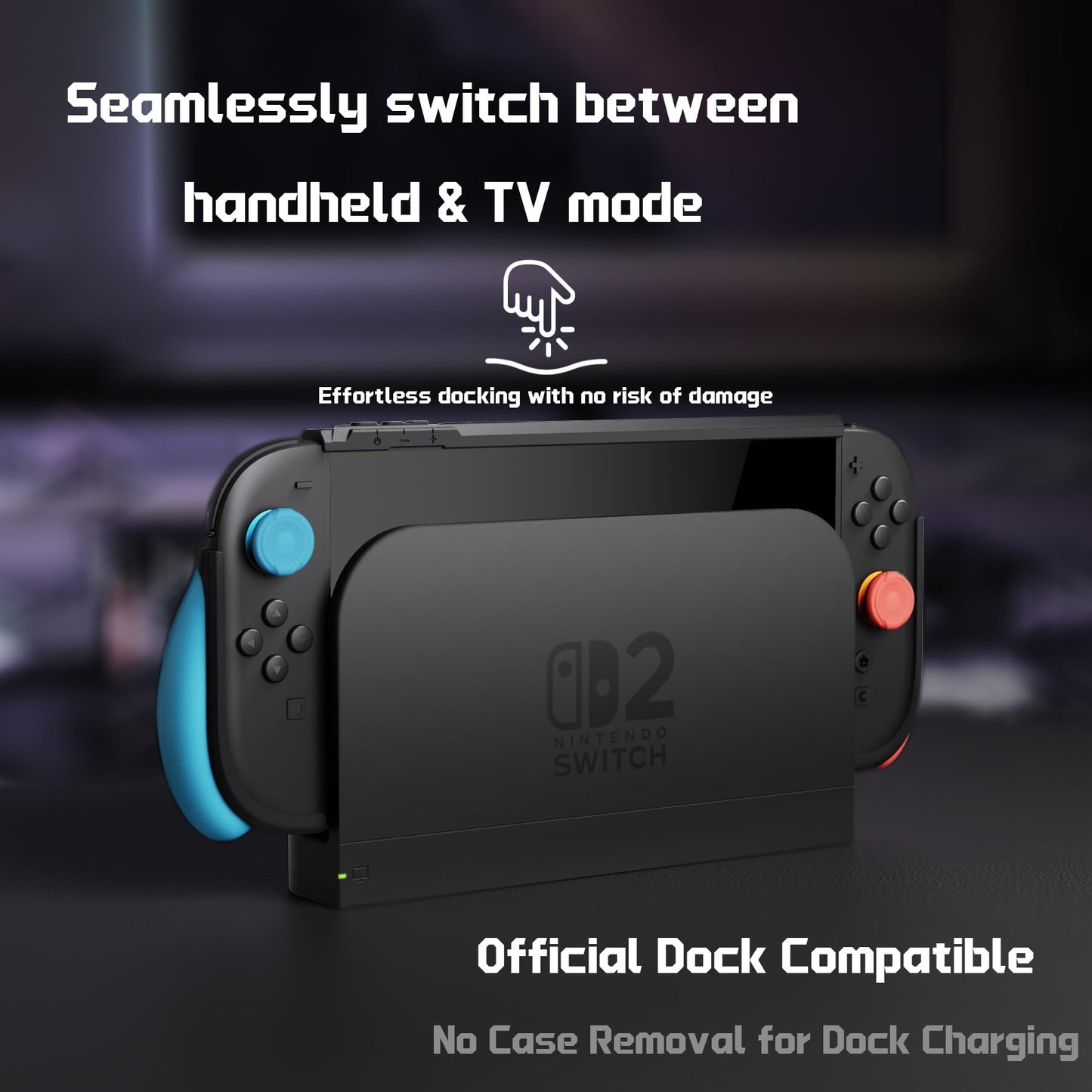 PlayVital Dockable Case for Nintendo Switch 2 Interchangeable Ergonomic DEMO