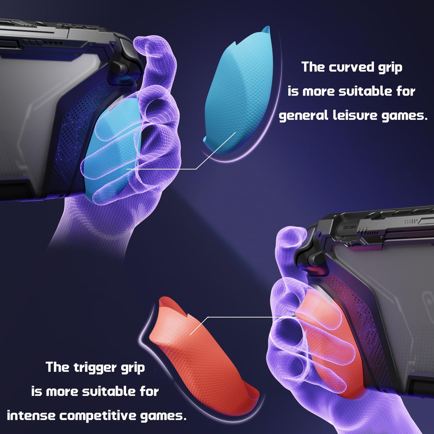 PlayVital Dockable Case for Nintendo Switch 2 Interchangeable Ergonomic DEMO