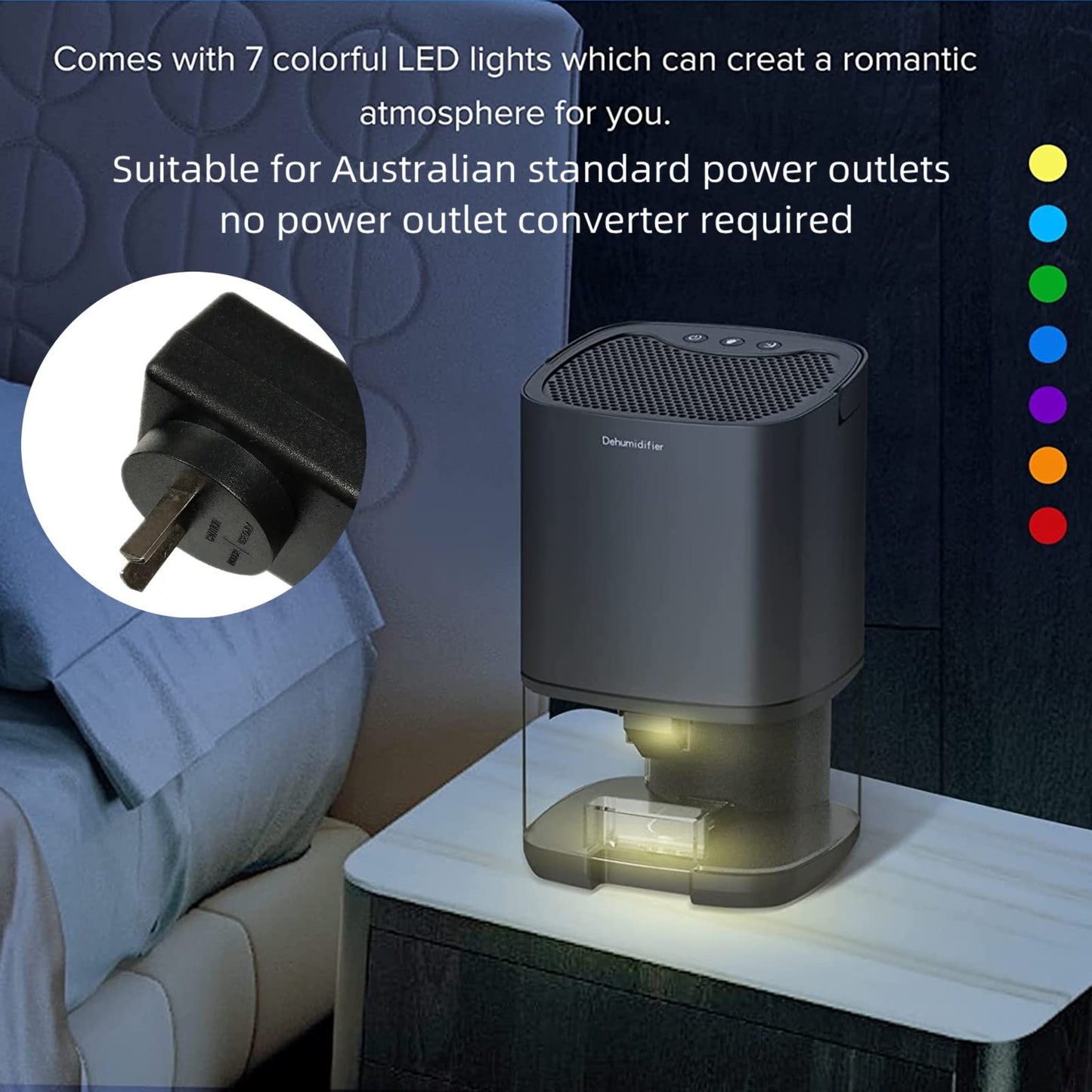 Pudge Portable Mini Air Dehumidifier Quiet Automatic Home Heating Cooling DEMO