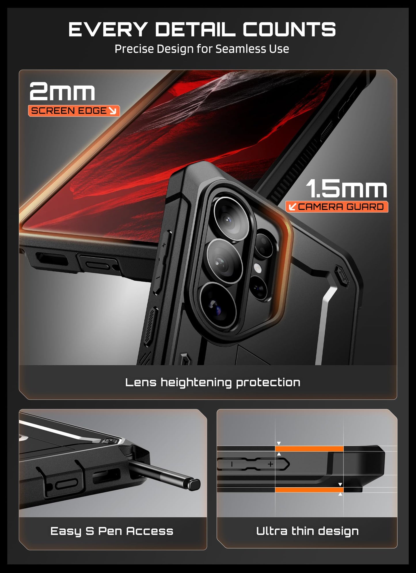 SUPCASE Protective Basic Cases Black Case for Samsung Galaxy S26 Ultra 5G DEMO