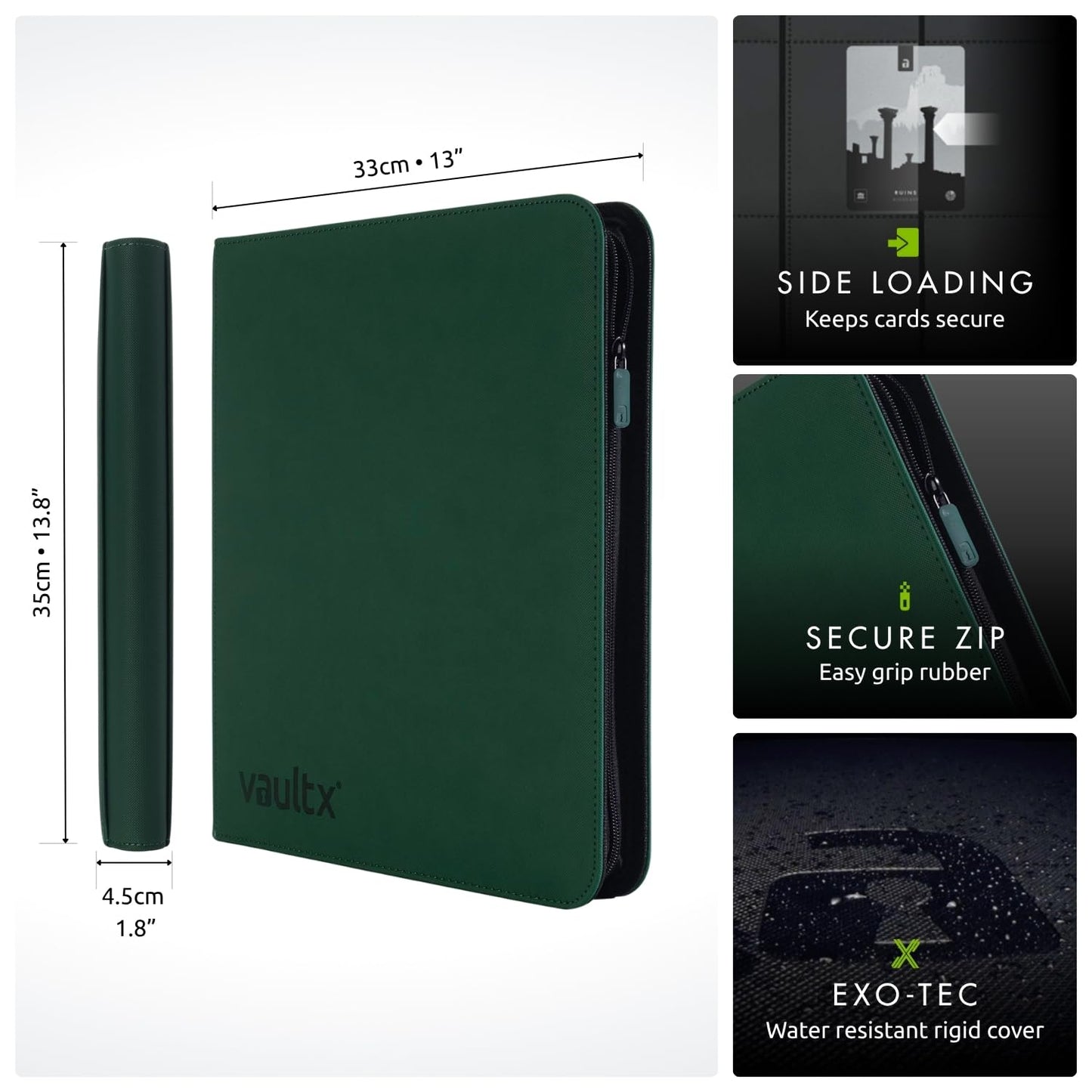 Vault X Albums Medium 12 Pocket Zip Trading Card Album Holds 480 Cards DEMO