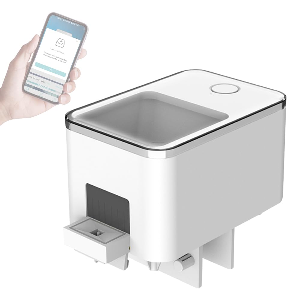 CHUSHEN Automatic Fish Feeder 100ML Large Capacity Intelligent Timing NEW