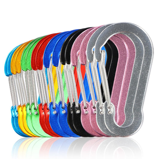 Astralong Carabiners Multi Color Aluminium Alloy Hooks 70mm Large Pack of 16 NEW