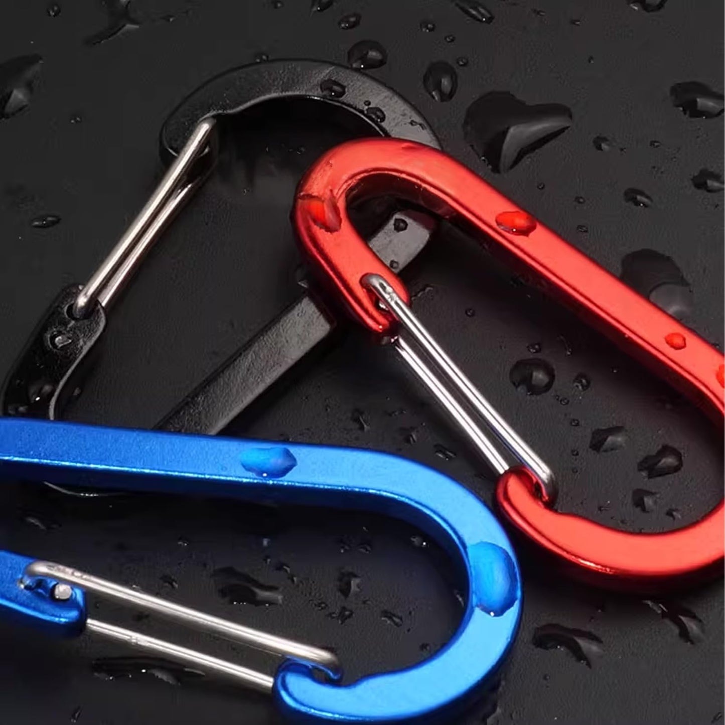 Astralong Carabiners Multi Color Aluminium Alloy Hooks 70mm Large Pack of 16 NEW