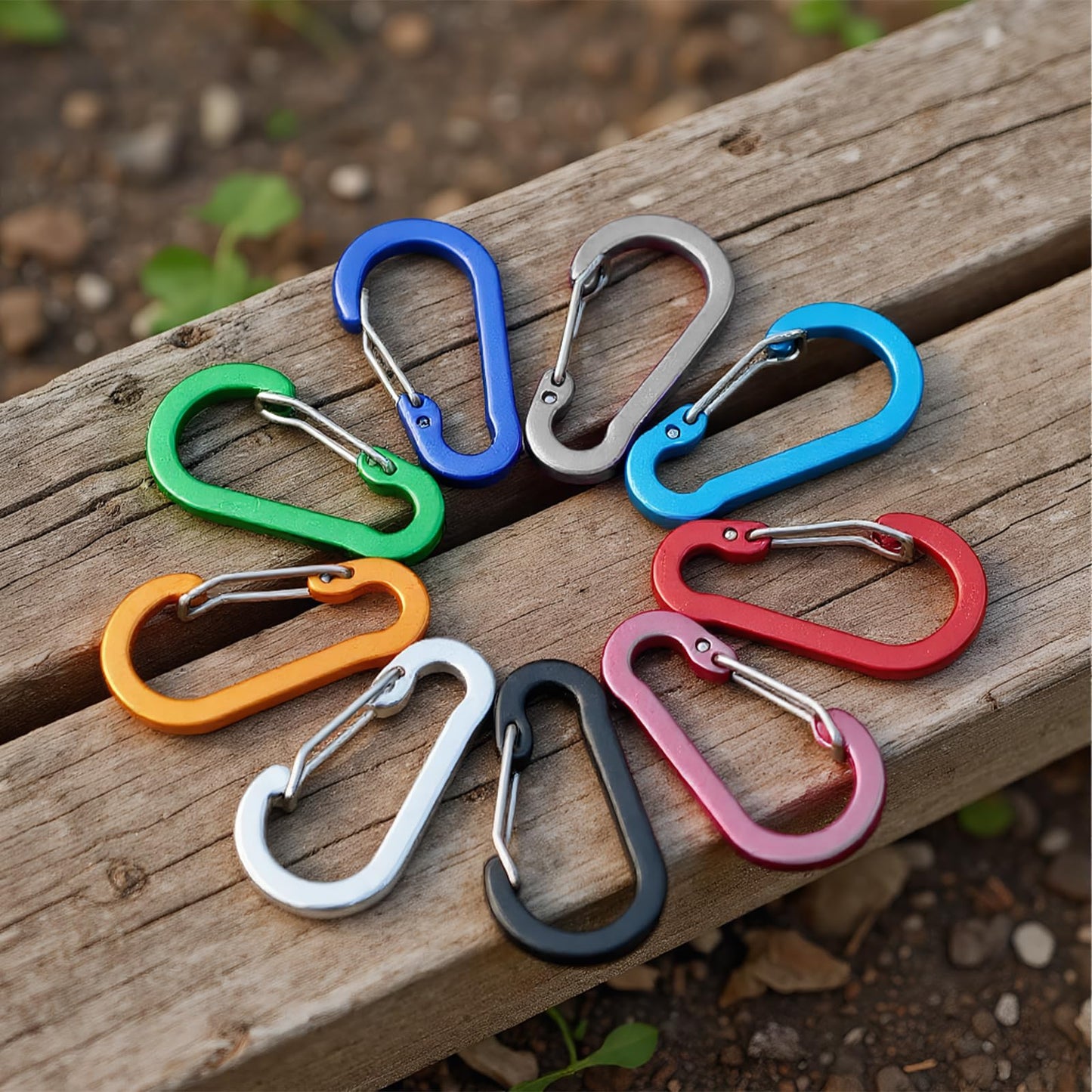 Astralong Carabiners Multi Color Aluminium Alloy Hooks 70mm Large Pack of 16 NEW