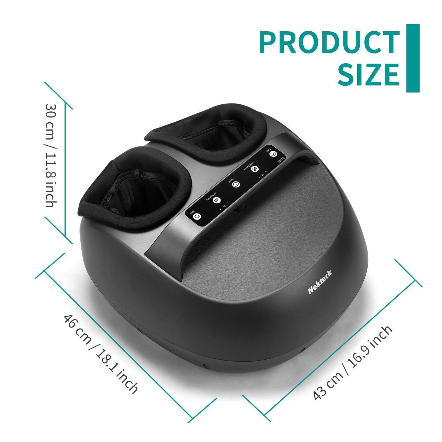 Nekteck Foot Massager Machine with Heat Shiatsu Deep Kneading DEMO