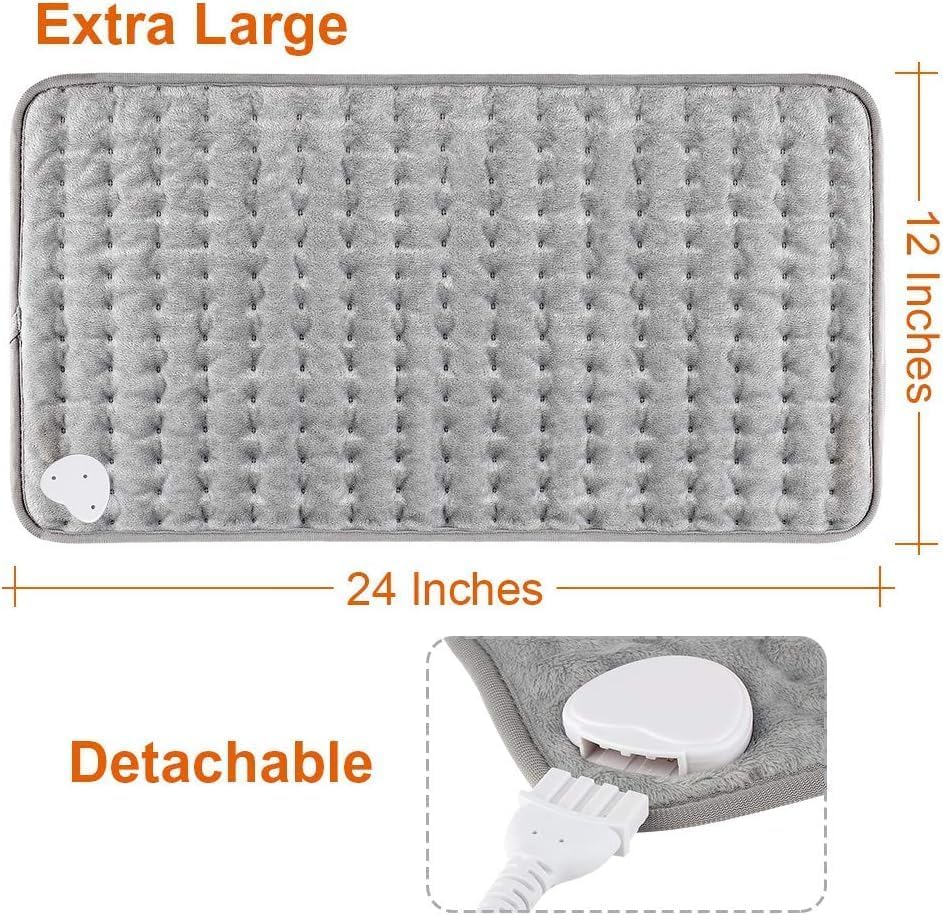 Olykas Extra Large Electric Heating Pad 60 x 30cm Moist & Dry Heat Pain NEW