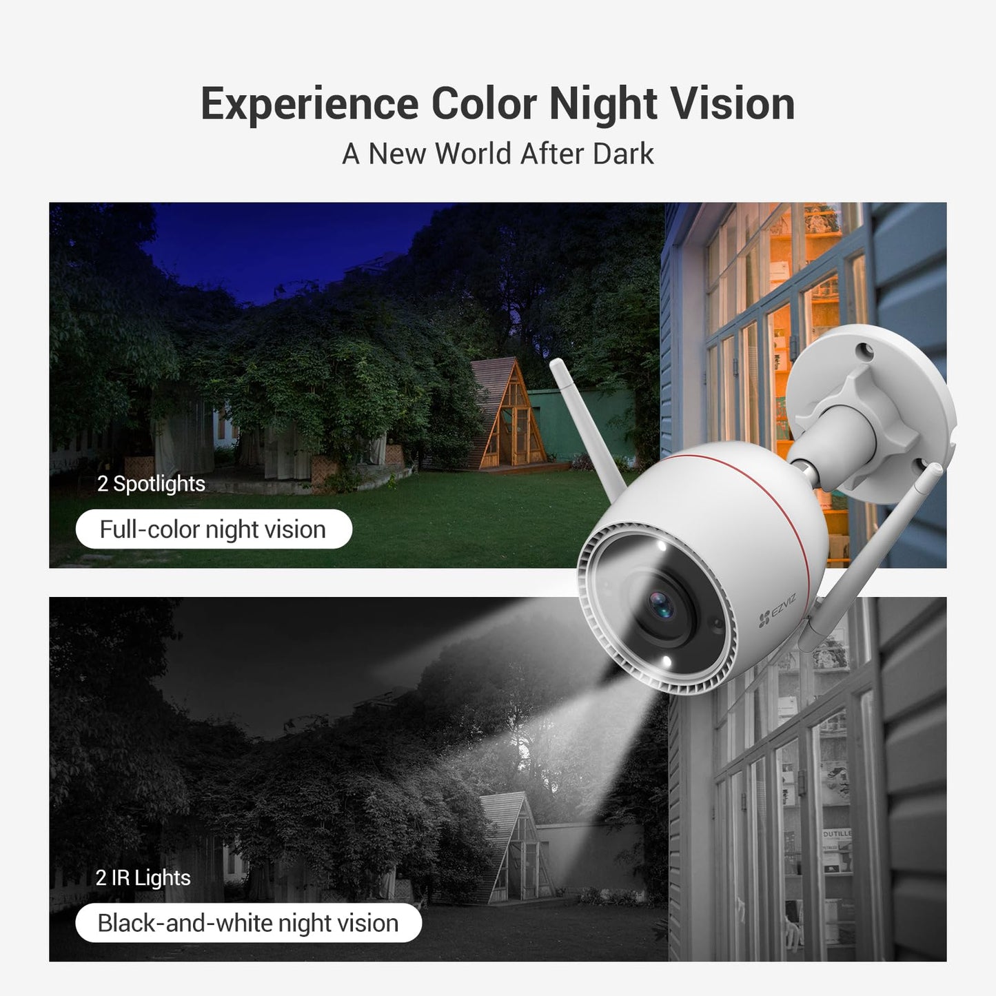 EZVIZ 2K+ Bullet Cameras WiFi Outdoor Security Camera with Motion Alert DEMO
