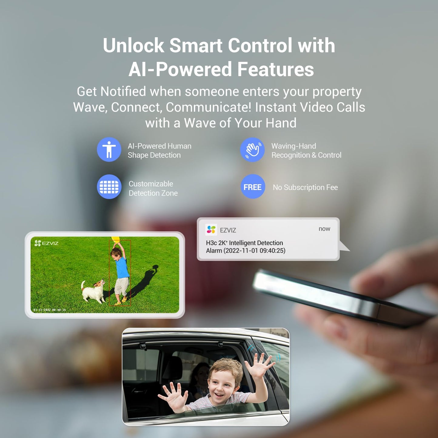 EZVIZ 2K+ Bullet Cameras WiFi Outdoor Security Camera with Motion Alert DEMO