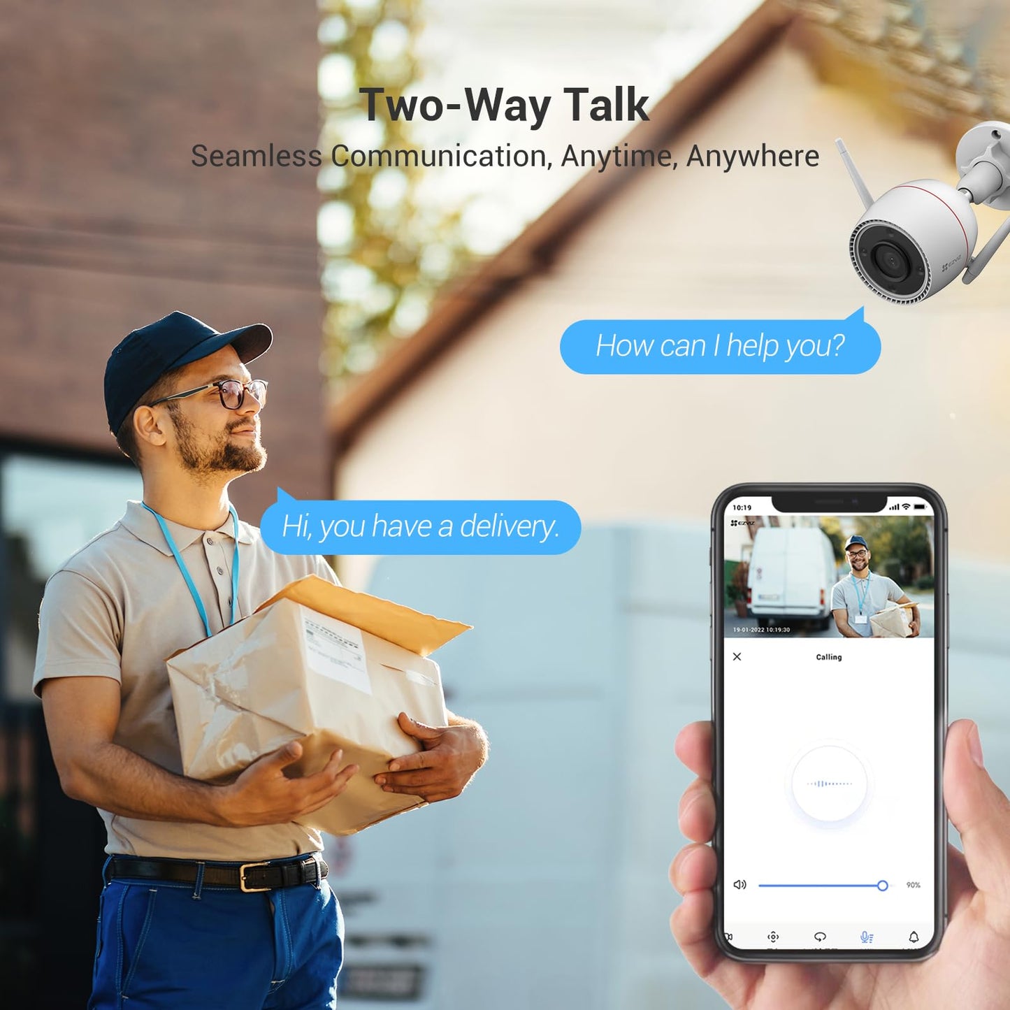 EZVIZ 2K+ Bullet Cameras WiFi Outdoor Security Camera with Motion Alert DEMO