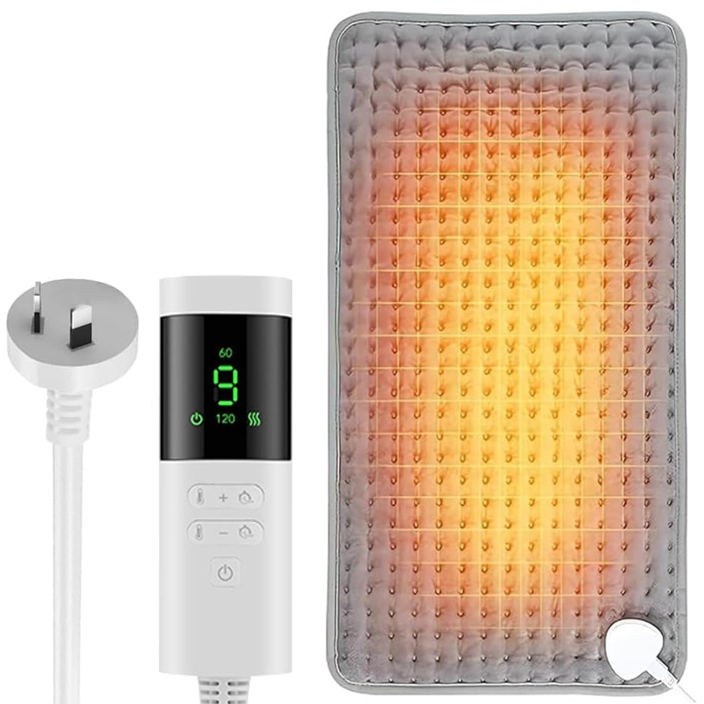 wakouter Electric Heating Pad with 4 Timer Settings and 9 Temperature Levels NEW