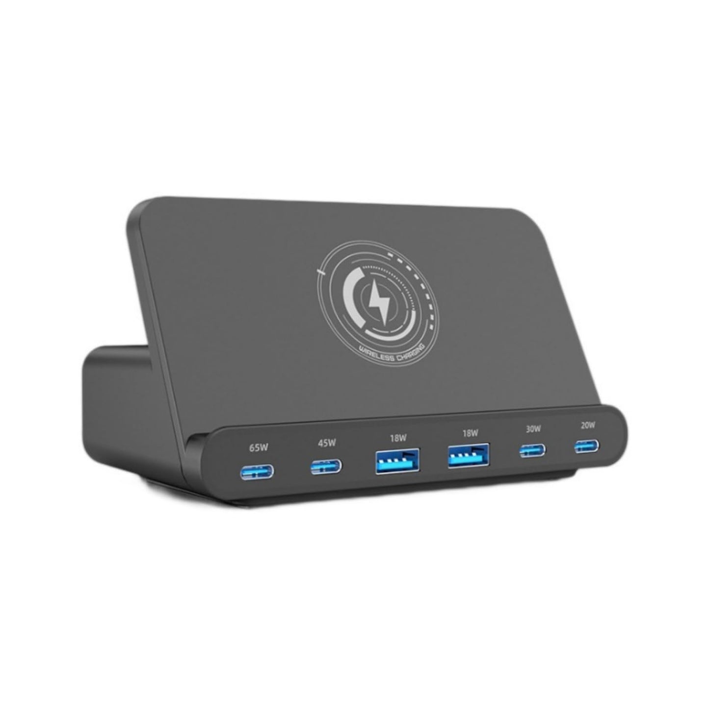 FOSION 160W Induction Chargers 6-Port Desktop Wireless Charging Stand NEW