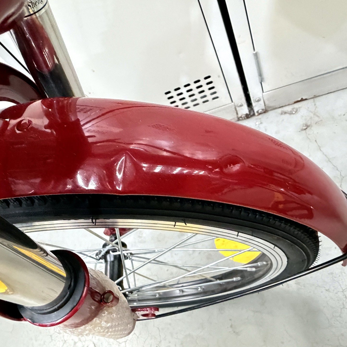 JSuper Red Tandem Trike With Rear Seat & Basket Bicycle 48" Tyre Tricycle DEMO