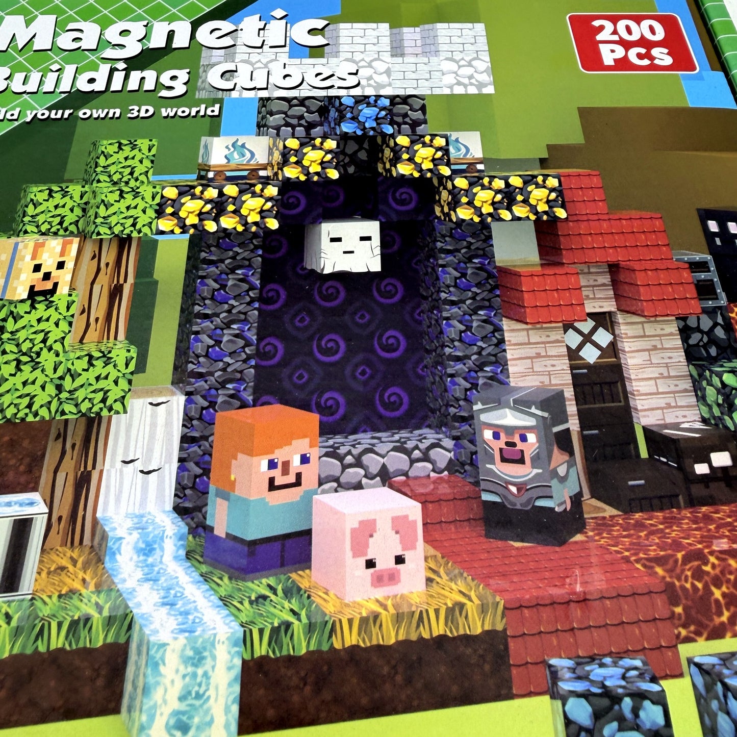 Magnetic Building Cubes 200 Piece 3D Construction Toy Educational STEM NEW