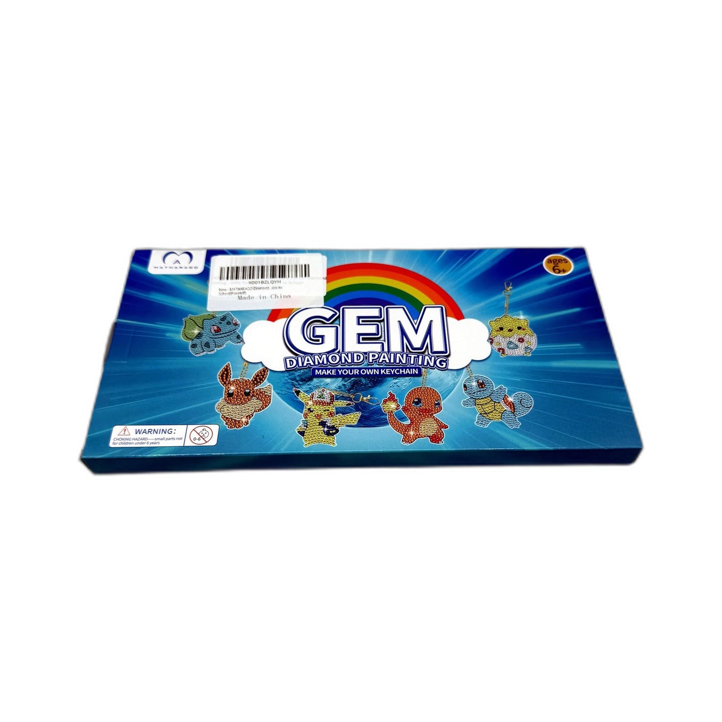 Gem Multicolor Diamond Painting Make Your Own Keychain Kit - DIY Craft NEW