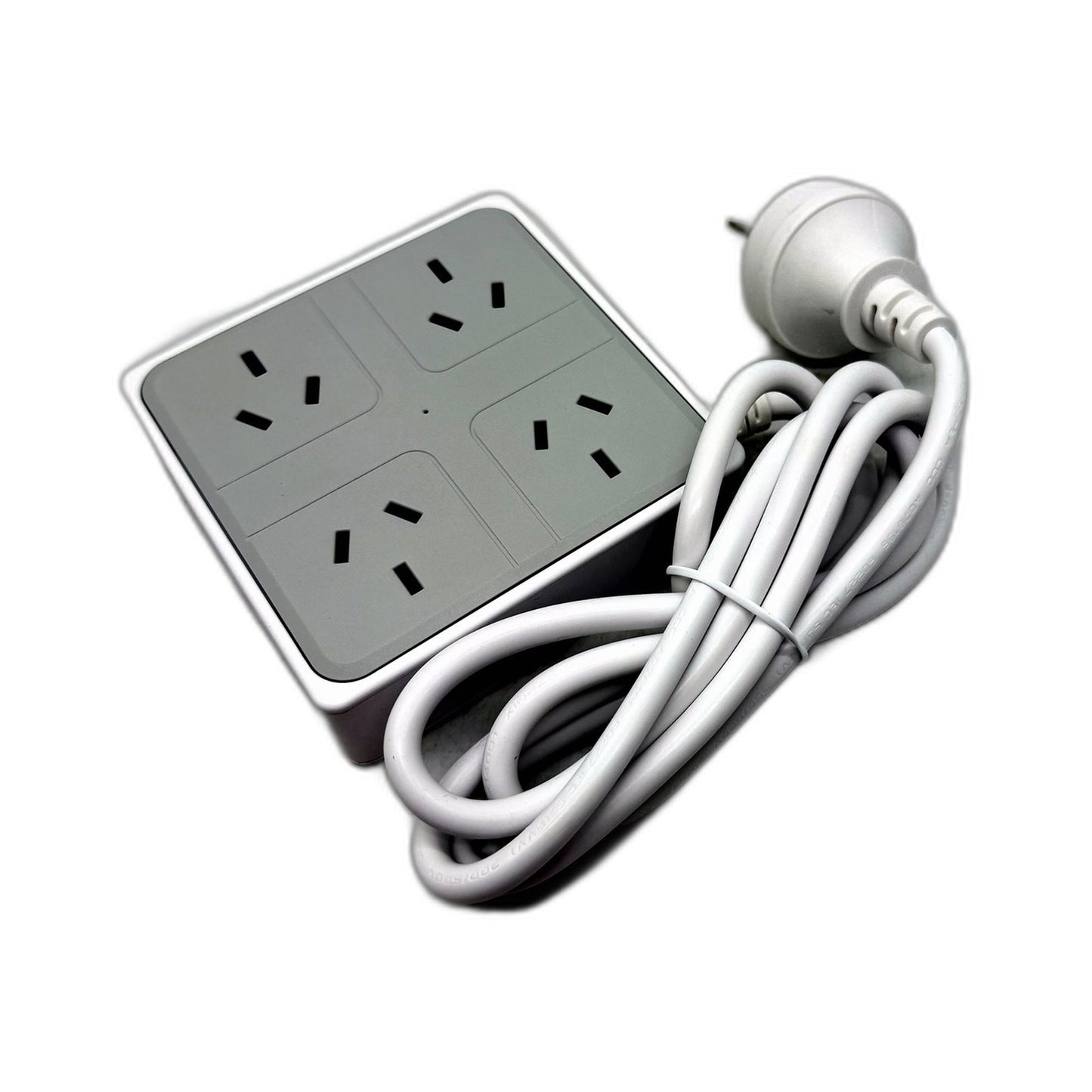 GSX 7 in 1 Power Strip & USB Ports Surge Protector Multi Outlet White/Grey NEW