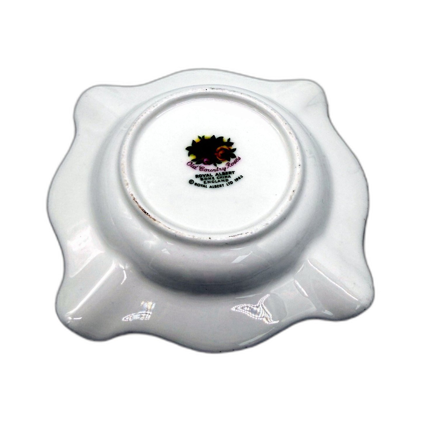 VINTAGE Royal Albert Old Country Roses Floral Bone China Trinket Dish