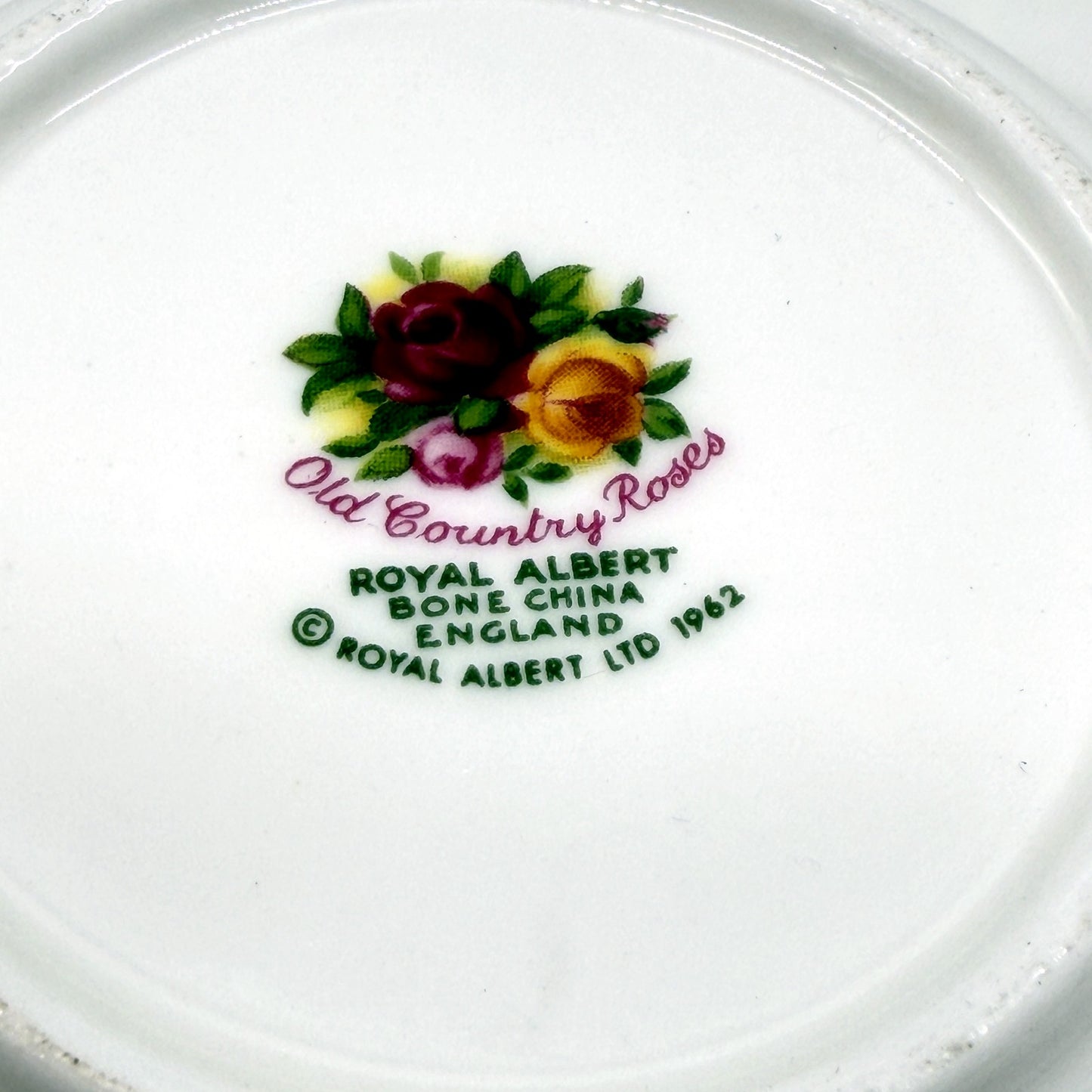 VINTAGE Royal Albert Old Country Roses Floral Bone China Trinket Dish