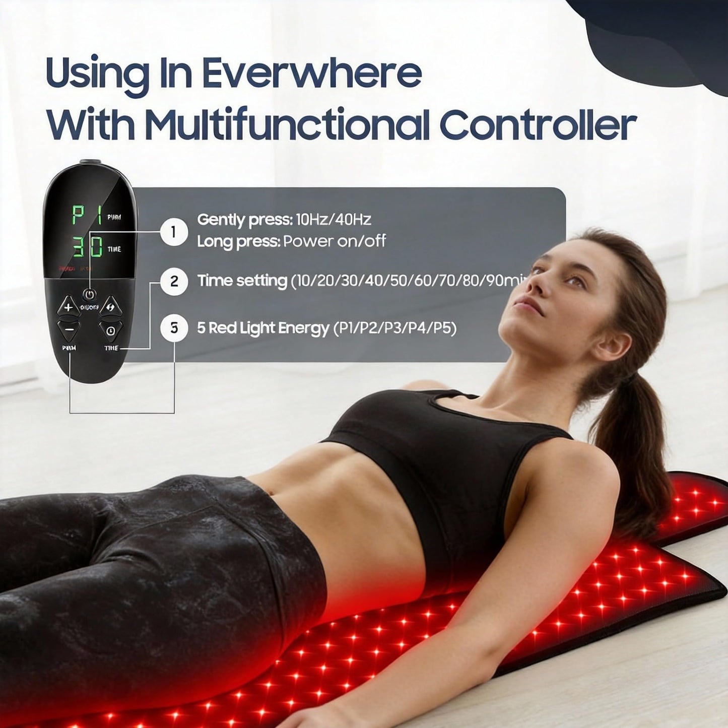 Valdera Light Therapy Red Blanket with 325 LEDs for Small Spaces - NEW