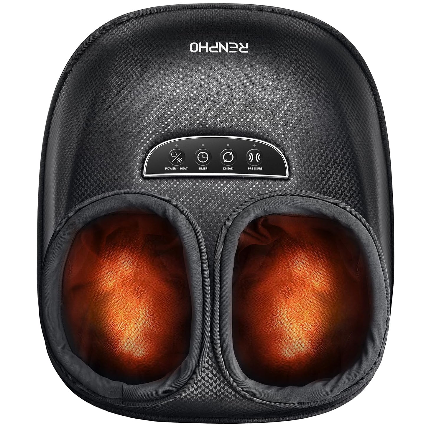 RENPHO Electric Foot Spa Massager with Heat Shiatsu Kneading Massage Black NEW