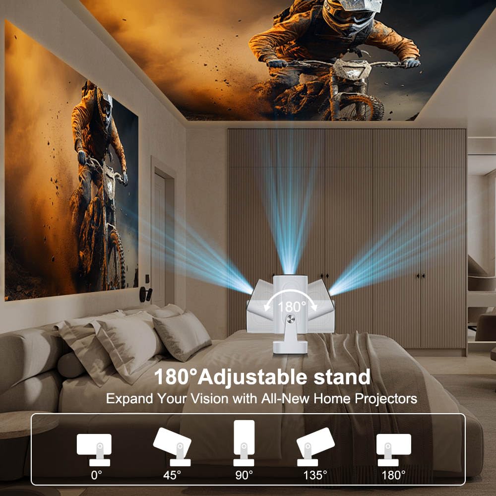 Salange 4K Projectors 1080P Full HD Projector 20000LM Brightness Auto Focus NEW