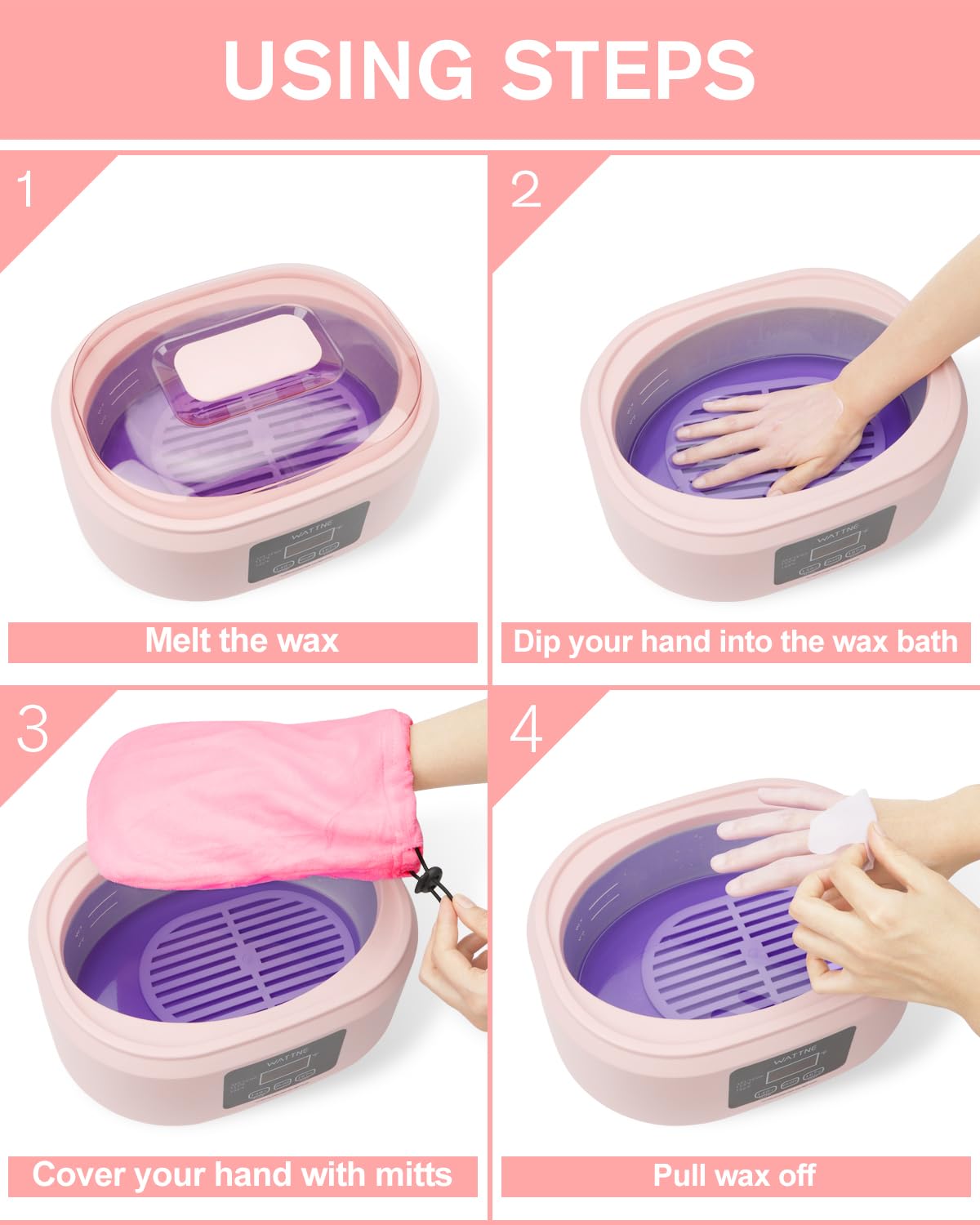 Wattne Paraffin Wax Warmer Machine for Hands & Feet Care NEW